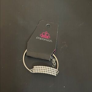Paparazzi Silver Bracelet with Rhinestones